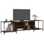 Mueble de TV madera de ingeniería marrón roble 203x37x50 cm en Muebles TV | Comprar online en Foru.es