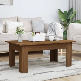 Mesa de centro madera contrachapada marrón roble 100x60x42 cm de vidaXL, Mesas de centro - Ref: Foro24-815428, Precio: 60,27 ...