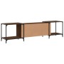 Mueble de TV madera de ingeniería marrón roble 203x37x50 cm en Muebles TV | Comprar online en Foru.es