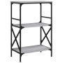 Librería 3 estantes madera ingeniería gris Sonoma 59x35x90,5 cm en Librerías y estanterías | Comprar online en Foru.es