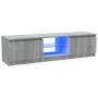 Mueble de TV con luces LED gris Sonoma 120x30x35,5 cm de vidaXL, Muebles TV - Ref: Foro24-815709, Precio: 65,23 €, Descuento: %
