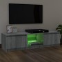 Mueble de TV con luces LED gris Sonoma 120x30x35,5 cm de vidaXL, Muebles TV - Ref: Foro24-815709, Precio: 65,23 €, Descuento: %