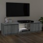 Mueble de TV con luces LED gris Sonoma 120x30x35,5 cm de vidaXL, Muebles TV - Ref: Foro24-815709, Precio: 65,23 €, Descuento: %