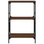Librería 3 estantes madera ingeniería roble marrón 59x35x90,5cm en Librerías y estanterías | Comprar online en Foru.es