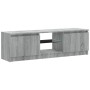 Mueble de TV con luces LED gris Sonoma 120x30x35,5 cm de vidaXL, Muebles TV - Ref: Foro24-815709, Precio: 65,23 €, Descuento: %