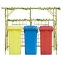 Pérgola de jardín para 3 cubos de basura madera pino impregnada de vidaXL, Pérgolas, arcos y enrejados de jardín - Ref: Foro2...