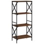 Librería 4 estantes madera ingeniería roble marrón 59x35x132cm en Librerías y estanterías | Comprar online en Foru.es