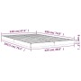 Estructura de cama madera maciza de pino blanco 120x190 cm de vidaXL, Camas y somieres - Ref: Foro24-823475, Precio: 78,90 €,...