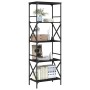 Librería de 5 estantes madera ingeniería negro 59x35x171 cm en Librerías y estanterías | Comprar online en Foru.es