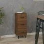 Engineered wood brown oak sideboard 34.5x34x90 cm by vidaXL, Sideboards - Ref: Foro24-817413, Price: 61,77 €, Discount: %