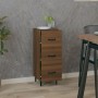 Aparador madera de ingeniería marrón roble 34,5x34x90 cm de vidaXL, Aparadores - Ref: Foro24-817413, Precio: 62,54 €, Descuen...