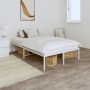 Estructura de cama de metal blanca 120x190 cm de vidaXL, Camas y somieres - Ref: Foro24-350910, Precio: 89,32 €, Descuento: %