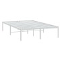 Estructura de cama de metal blanca 120x190 cm de vidaXL, Camas y somieres - Ref: Foro24-350910, Precio: 89,32 €, Descuento: %