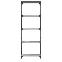 Librería 5 estantes madera ingeniería gris Sonoma 59x35x171 cm en Librerías y estanterías | Comprar online en Foru.es
