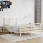 Estructura de cama madera maciza de pino 120x200 cm de vidaXL, Camas y somieres - Ref: Foro24-3105855, Precio: 114,54 €, Desc...
