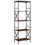Librería 5 estantes madera ingeniería roble marrón 59x35x171cm en Librerías y estanterías | Comprar online en Foru.es