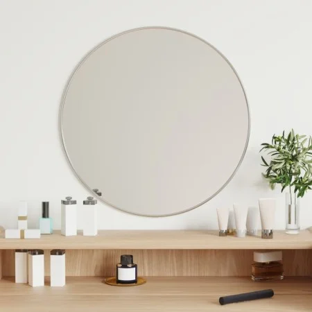 Espejo de pared redondo plateado Ø 50 cm de vidaXL, Espejos - Ref: Foro24-348176, Precio: 38,83 €, Descuento: %