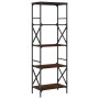 Librería 5 estantes madera ingeniería roble marrón 59x35x171cm en Librerías y estanterías | Comprar online en Foru.es