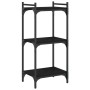 Librería de 3 estantes madera de ingeniería negro 40x30x86 cm en Librerías y estanterías | Comprar online en Foru.es