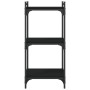 Librería de 3 estantes madera de ingeniería negro 40x30x86 cm en Librerías y estanterías | Comprar online en Foru.es