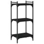 Librería de 3 estantes madera de ingeniería negro 40x30x86 cm en Librerías y estanterías | Comprar online en Foru.es