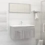 Set de muebles de baño 2 pzas madera contrachapada gris sonoma de vidaXL, Muebles de baño - Ref: Foro24-826624, Precio: 61,19...