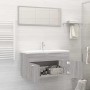 Set de muebles de baño 2 pzas madera contrachapada gris sonoma de vidaXL, Muebles de baño - Ref: Foro24-826624, Precio: 61,94...