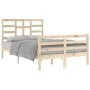 Estructura de cama madera maciza de pino 120x200 cm de vidaXL, Camas y somieres - Ref: Foro24-3105855, Precio: 114,54 €, Desc...