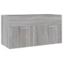 Set de muebles de baño 2 pzas madera contrachapada gris sonoma de vidaXL, Muebles de baño - Ref: Foro24-826624, Precio: 61,19...