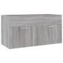 Set de muebles de baño 2 pzas madera contrachapada gris sonoma de vidaXL, Muebles de baño - Ref: Foro24-826624, Precio: 61,94...