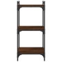 Librería 3 estantes madera ingeniería roble marrón 40x30x86 cm en Librerías y estanterías | Comprar online en Foru.es