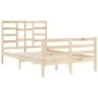 Estructura de cama madera maciza de pino 120x200 cm de vidaXL, Camas y somieres - Ref: Foro24-3105855, Precio: 114,54 €, Desc...