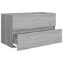 Set de muebles de baño 2 pzas madera contrachapada gris sonoma de vidaXL, Muebles de baño - Ref: Foro24-815739, Precio: 64,28...