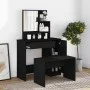 Tocador con espejo negro 86,5x35x136 cm de vidaXL, Tocadores para dormitorios - Ref: Foro24-802958, Precio: 83,09 €, Descuent...