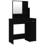 Tocador con espejo negro 86,5x35x136 cm de vidaXL, Tocadores para dormitorios - Ref: Foro24-802958, Precio: 83,09 €, Descuent...