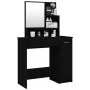 Dressing table with black mirror 86.5x35x136 cm by vidaXL, Bedroom Dressers - Ref: Foro24-802958, Price: 83,09 €, Discount: %