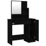 Dressing table with black mirror 86.5x35x136 cm by vidaXL, Bedroom Dressers - Ref: Foro24-802958, Price: 83,09 €, Discount: %