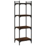 Librería 4 estantes madera ingeniería roble marrón 40x30x120 cm en Librerías y estanterías | Comprar online en Foru.es