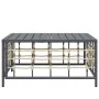 Mesa de jardín ratán sintético gris antracita 70x70x34 cm de vidaXL, Sofás modulares de exterior - Ref: Foro24-364133, Precio...