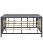 Mesa de jardín ratán sintético gris antracita 70x70x34 cm de vidaXL, Sofás modulares de exterior - Ref: Foro24-364133, Precio...