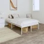 Estructura de cama de metal blanca 120x200 cm de vidaXL, Camas y somieres - Ref: Foro24-350911, Precio: 91,55 €, Descuento: %