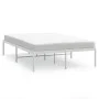 Estructura de cama de metal blanca 120x200 cm de vidaXL, Camas y somieres - Ref: Foro24-350911, Precio: 91,55 €, Descuento: %