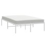 Estructura de cama de metal blanca 120x200 cm de vidaXL, Camas y somieres - Ref: Foro24-350911, Precio: 94,14 €, Descuento: %