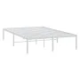 Estructura de cama de metal blanca 120x200 cm de vidaXL, Camas y somieres - Ref: Foro24-350911, Precio: 91,55 €, Descuento: %