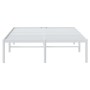 Estructura de cama de metal blanca 120x200 cm de vidaXL, Camas y somieres - Ref: Foro24-350911, Precio: 94,14 €, Descuento: %