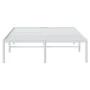 Estructura de cama de metal blanca 120x200 cm de vidaXL, Camas y somieres - Ref: Foro24-350911, Precio: 91,55 €, Descuento: %