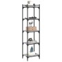 Librería 5 estantes madera ingeniería gris Sonoma 40x30x154 cm en Librerías y estanterías | Comprar online en Foru.es
