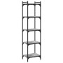 Librería 5 estantes madera ingeniería gris Sonoma 40x30x154 cm en Librerías y estanterías | Comprar online en Foru.es