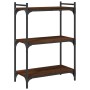 Librería 3 estantes madera ingeniería marrón roble 60x30x86 cm en Librerías y estanterías | Comprar online en Foru.es