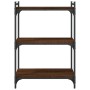 Librería 3 estantes madera ingeniería marrón roble 60x30x86 cm en Librerías y estanterías | Comprar online en Foru.es